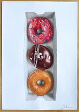 Load image into Gallery viewer, Trio of Doughnuts - Original Hand Drawing