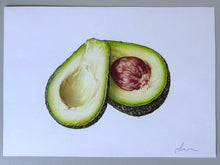 Load image into Gallery viewer, Cut Avocado - Original Hand Drawing