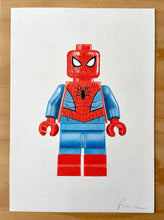 Load image into Gallery viewer, Spiderman Minifigure - Original Hand Drawing