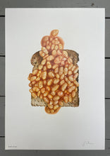 Load image into Gallery viewer, Beans on Toast - Original Hand Drawing.