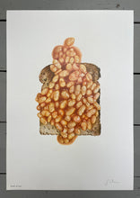 Load image into Gallery viewer, Beans on Toast - Original Hand Drawing.