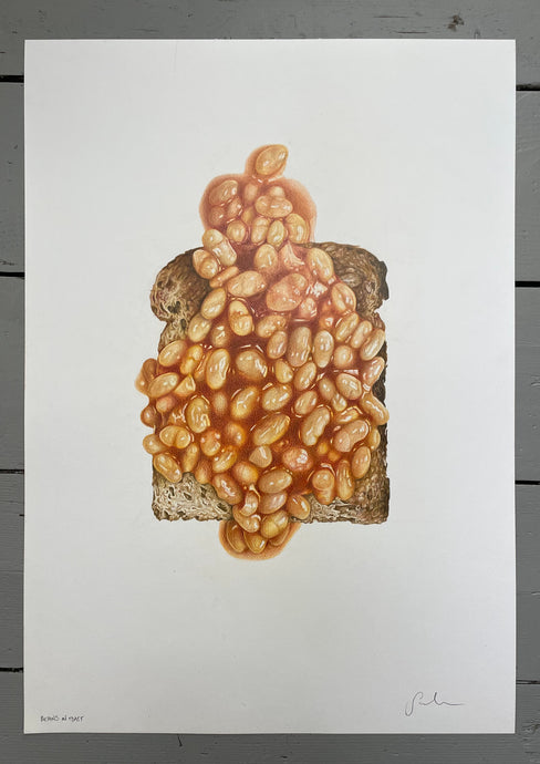 Beans on Toast - Original Hand Drawing.