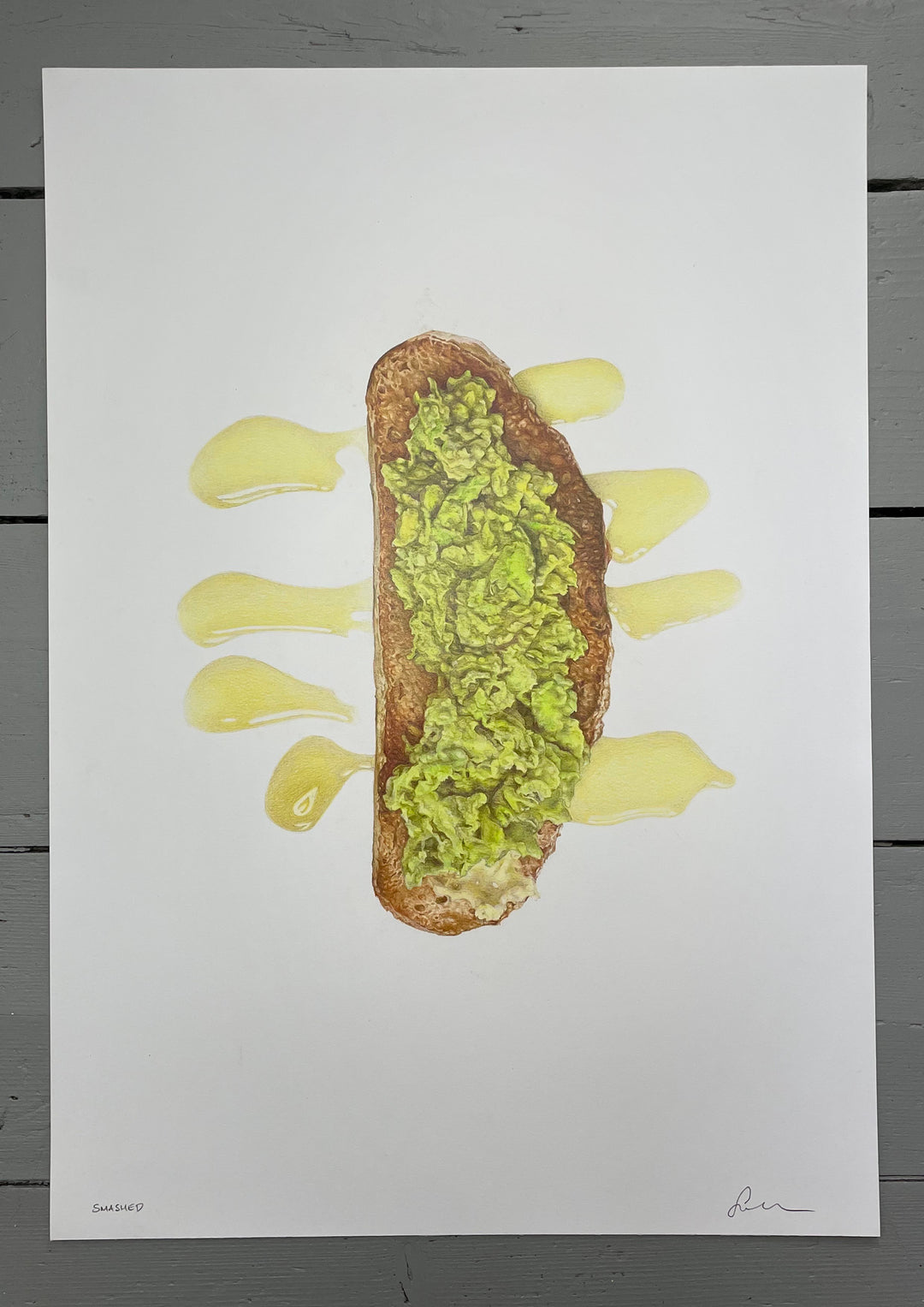 Smashed - Original Hand Drawing – Pencil on Paper